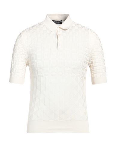 Shop Dolce & Gabbana Man Sweater Ivory Size 34 Silk In White