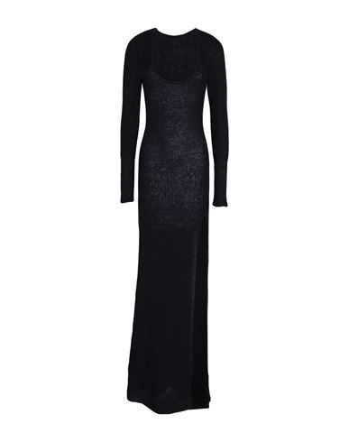 Jacquemus Woman Maxi Dress Black Size 8 Mohair Wool, Alpaca Wool, Polyamide In Black