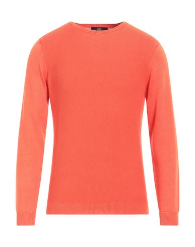 Aquascutum Man Sweater Orange Size Xxl Cotton