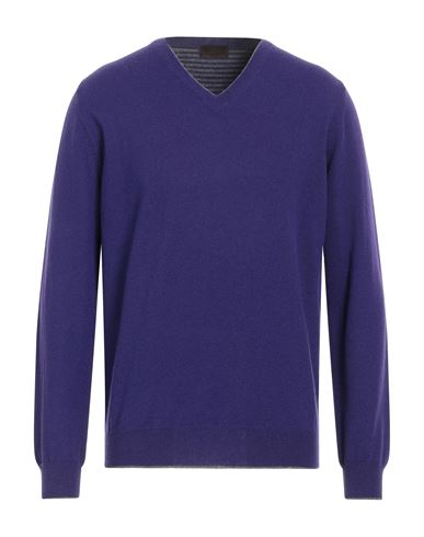 Altea Man Sweater Purple Size L Virgin Wool