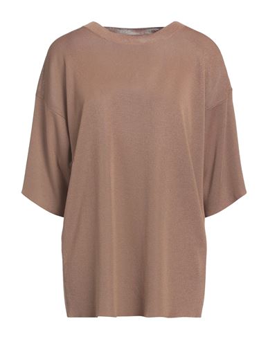 Shop Alpha Studio Woman Sweater Brown Size 10 Viscose, Polyester