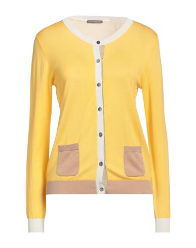 In Bed With You Woman Cardigan Yellow Size M Cotton, Viscose