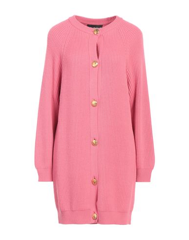 Boutique Moschino Woman Cardigan Pink Size 10 Virgin Wool, Acrylic