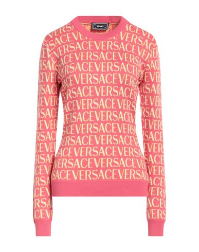 Shop Versace Woman Sweater Pink Size 6 Cotton, Viscose