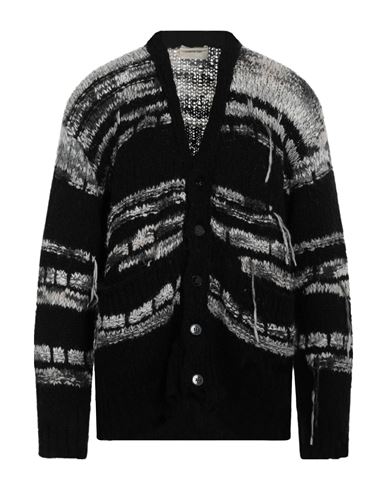 Atomofactory Man Cardigan Black Size S Virgin Wool, Synthetic Fibers, Wool, Recycled Polyester, Alpa