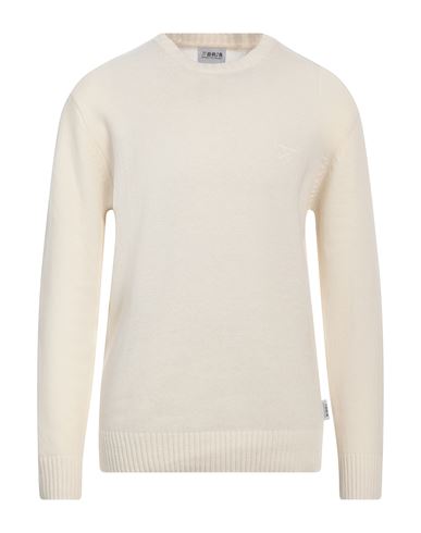 Berna Man Sweater White Size Xl Wool, Polyamide In Neutral