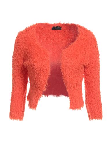 Roberto Collina Woman Cardigan Orange Size M Cotton, Nylon In Orange