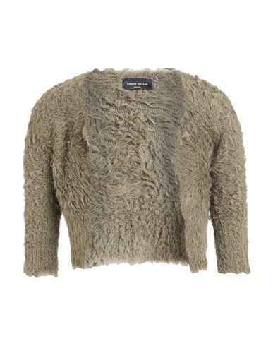 Roberto Collina Woman Cardigan Khaki Size S Cotton, Nylon In Beige