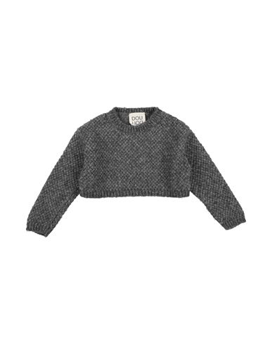 Douuod Babies'  Toddler Girl Sweater Grey Size 4 Wool, Polyamide, Alpaca Wool In Gray