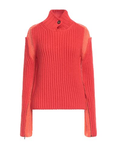 Aviu Aviù Woman Turtleneck Orange Size 6 Wool, Acrylic, Polyamide, Mohair Wool In Orange