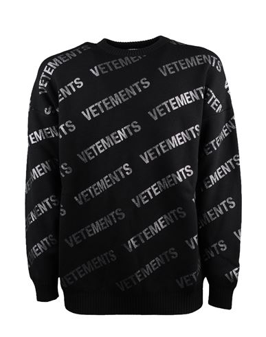 Vetements Wool Sweater Man Sweater Black Size S Merino Wool