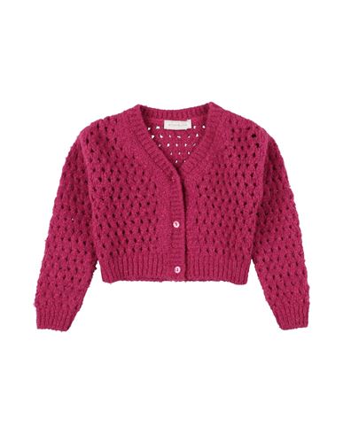 Monnalisa Toddler Girl Cardigan Fuchsia Size 7 Acrylic, Polyamide, Viscose, Wool In Pink