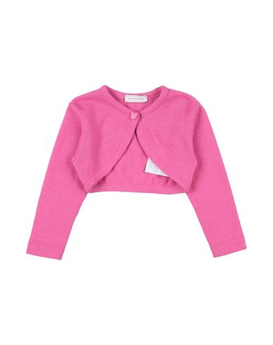 Monnalisa Toddler Girl Wrap Cardigans Fuchsia Size 6 Wool, Viscose, Polyamide, Metallic Fiber, Cashm In Pink