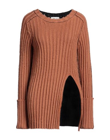 Aviu Aviù Woman Sweater Camel Size 6 Wool In Orange
