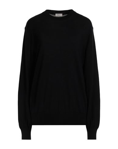 Agnona Woman Sweater Midnight Blue Size L Cashmere, Silk In Black