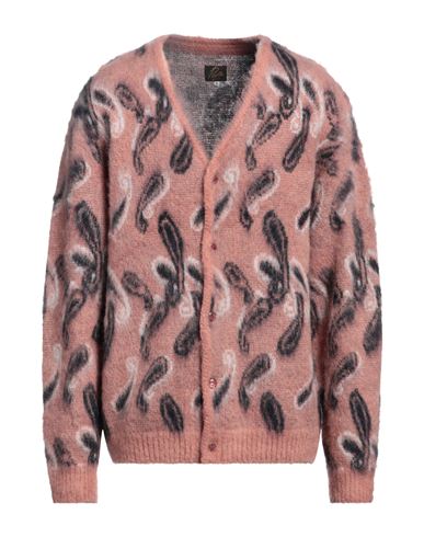 Shop Needles Man Cardigan Salmon Pink Size Xl Mohair Wool, Nylon, Wool