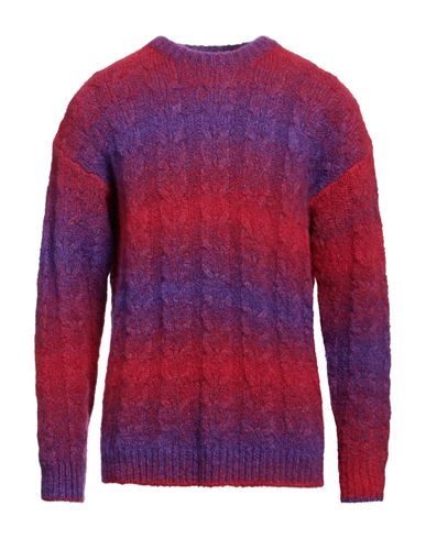 Roberto Collina Man Sweater Red Size 42 Baby Alpaca Wool, Nylon In Multi
