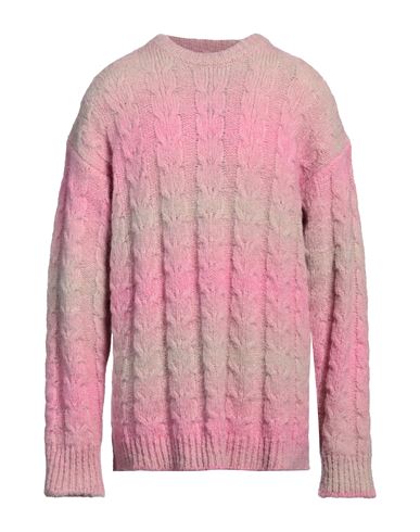 Roberto Collina Man Sweater Pink Size 42 Baby Alpaca Wool, Nylon In Pink