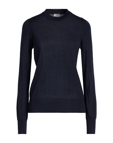 Agnona Woman Sweater Midnight Blue Size L Cashmere, Silk In Blue