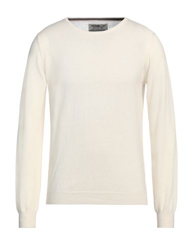Fred Mello Man Sweater Off White Size Xxl Cotton, Wool