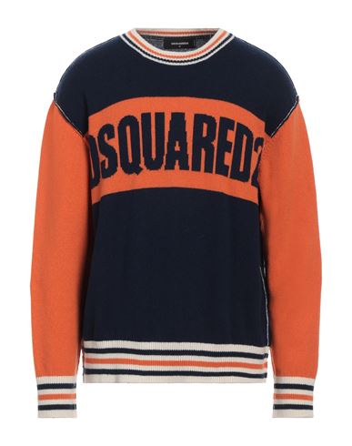 DSQUARED2 DSQUARED2 MAN SWEATER NAVY SIZE XL VIRGIN WOOL 