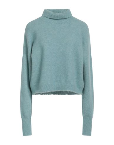 Barena Venezia Barena Woman Turtleneck Sky Blue Size Xl Alpaca Wool, Polyamide, Wool, Elastane