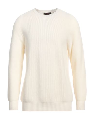 Gran Sasso Man Sweater Ivory Size 44 Virgin Wool In White