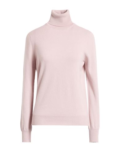 Agnona Woman Turtleneck Lilac Size M Cashmere, Metal In Pink