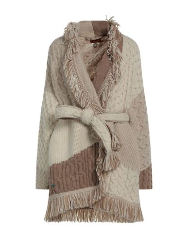 Alanui Woman Cardigan Camel Size M Alpaca Wool, Wool In Brown