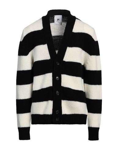 Pt Torino Man Cardigan Black Size 42 Wool, Alpaca Wool, Acrylic In Black