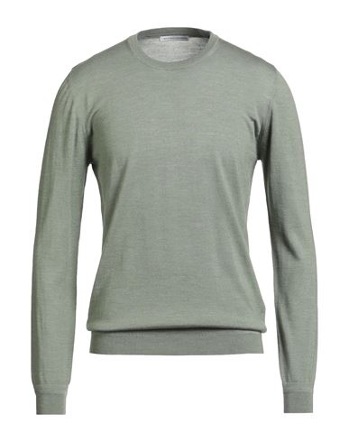 Grey Daniele Alessandrini Man Sweater Sage Green Size 38 Wool, Silk In Green