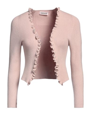 Sandro Ferrone Woman Cardigan Blush Size L Viscose, Polyester, Nylon In Pink