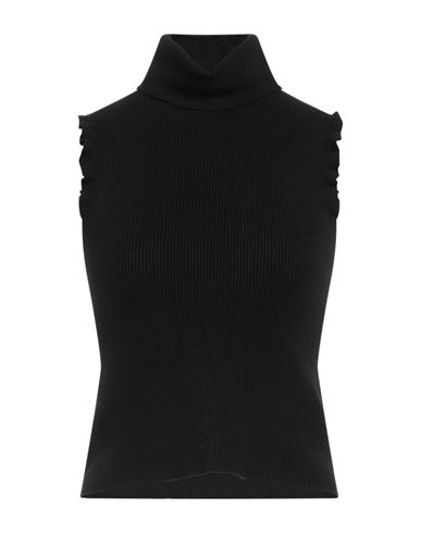 Sandro Ferrone Woman Cardigan Black Size M Viscose, Polyester, Nylon