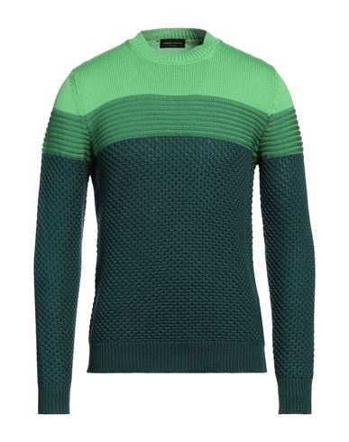 Roberto Collina Man Sweater Deep Jade Size 38 Merino Wool In Green
