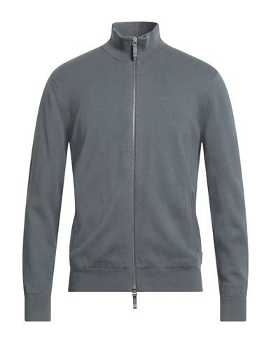 Armani Exchange Man Cardigan Grey Size L Cotton In Gray