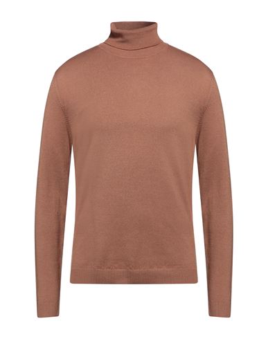 Massimo Alba Man Turtleneck Camel Size S Wool In Beige