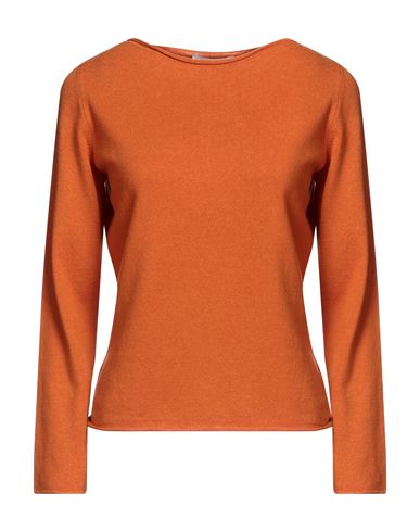 Shop Gran Sasso Woman Sweater Orange Size 14 Virgin Wool, Viscose, Cashmere
