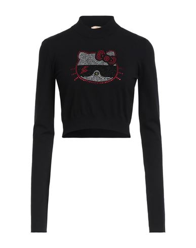 Aniye By Woman Sweater Black Size M Viscose, Polyester In Black