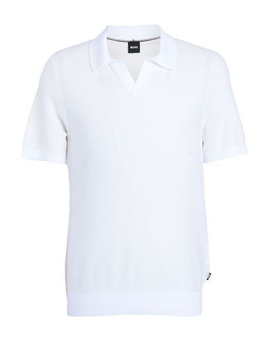 Hugo Boss Boss Man Sweater Ivory Size Xxl Cotton, Lyocell In White
