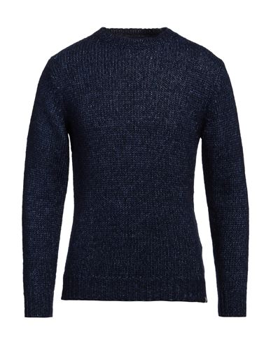 Shop Liu •jo Man Man Sweater Navy Blue Size M Cotton, Acrylic, Polyester, Wool, Alpaca Wool