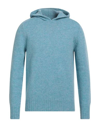 Doppiaa Man Sweater Sky Blue Size 40 Wool