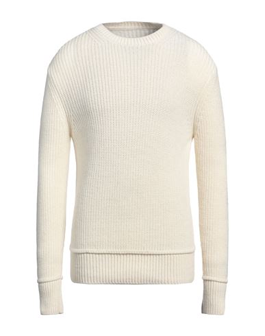 MESSAGERIE MESSAGERIE MAN SWEATER WHITE SIZE 36 ACRYLIC, ALPACA WOOL, WOOL, MERINO WOOL 