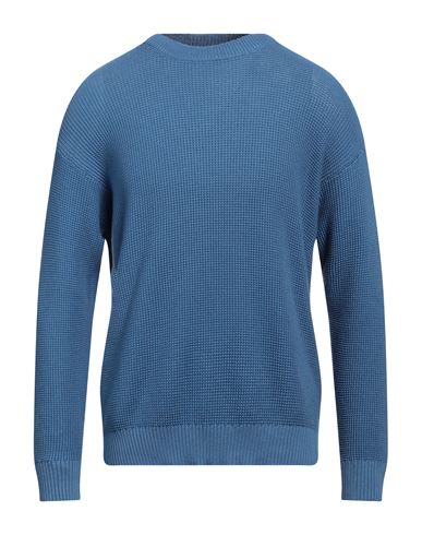 Roberto Collina Man Sweater Pastel Blue Size 38 Cotton In Blue