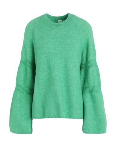 Arket Woman Sweater Green Size S Recycled Polyester, Alpaca Wool, Wool, Elastane