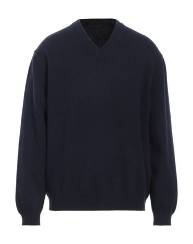 Daniele Fiesoli Man Sweater Midnight Blue Size L Wool, Cashmere