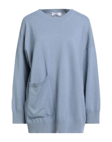 Fabiana Filippi Woman Sweater Slate Blue Size 10 Virgin Wool, Silk, Cashmere In Blue