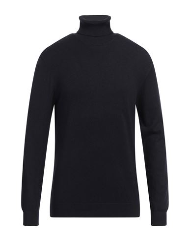 Barbati Man Turtleneck Midnight Blue Size Xxl Wool, Cotton, Viscose, Polyamide, Cashmere In Blue