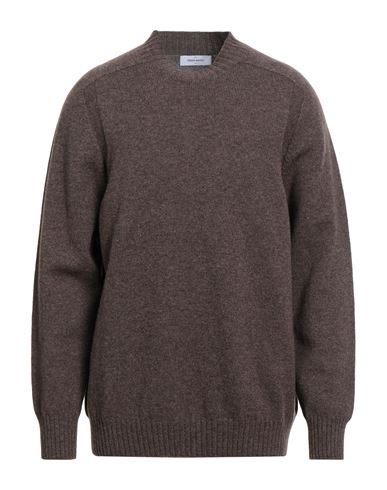 Gran Sasso Man Sweater Chocolate Brown Size 46 Virgin Wool In Brown