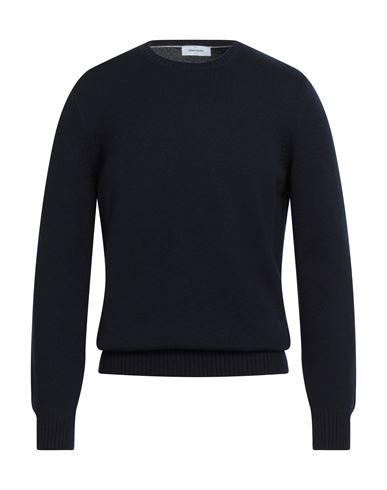 Gran Sasso Man Sweater Midnight Blue Size 44 Virgin Wool In Blue