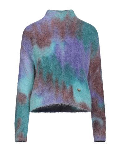 Pinko Woman Turtleneck Purple Size Xs Alpaca Wool, Polyamide, Wool, Elastane In Purple